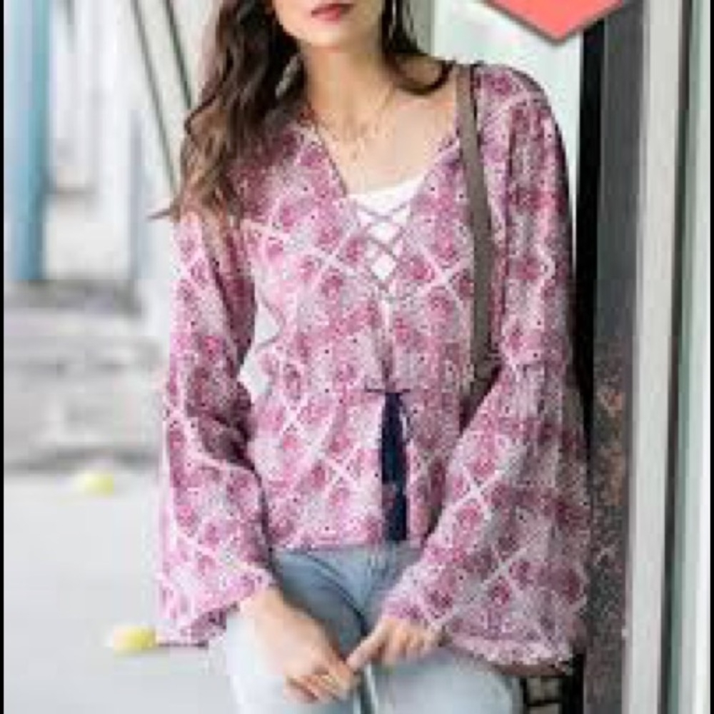 Discontinued Petra Peplum Blouse - Picture 2 of 5
